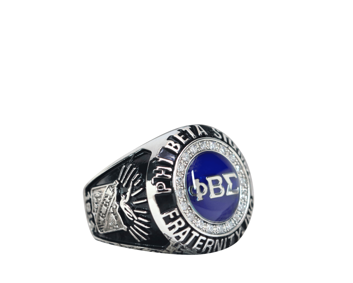 Phi Beta Sigma Fraternity Ring (ΦΒΣ) - Classic Man Series, Silver - fratrings