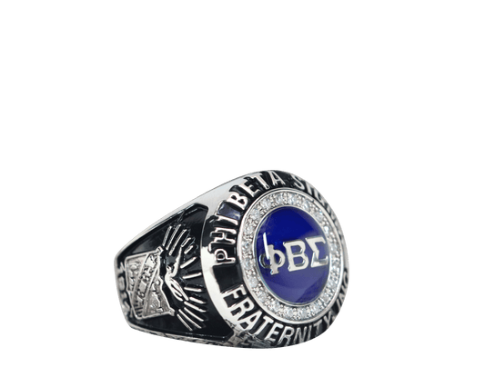 Phi Beta Sigma Fraternity Ring (ΦΒΣ) - Classic Man Series, Silver - fratrings