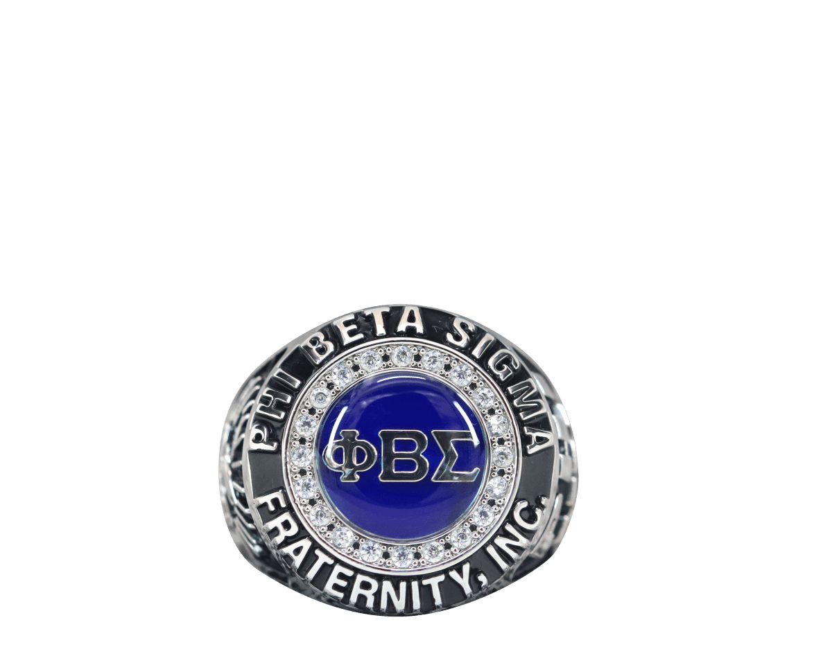 Phi Beta Sigma Fraternity Ring (ΦΒΣ) - Classic Man Series, Silver - fratrings