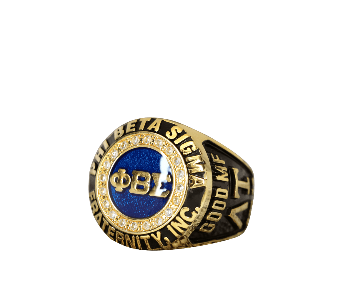 Phi Beta Sigma Fraternity Ring Yellow Gold (ΦΒΣ) - Classic Man Series - fratrings