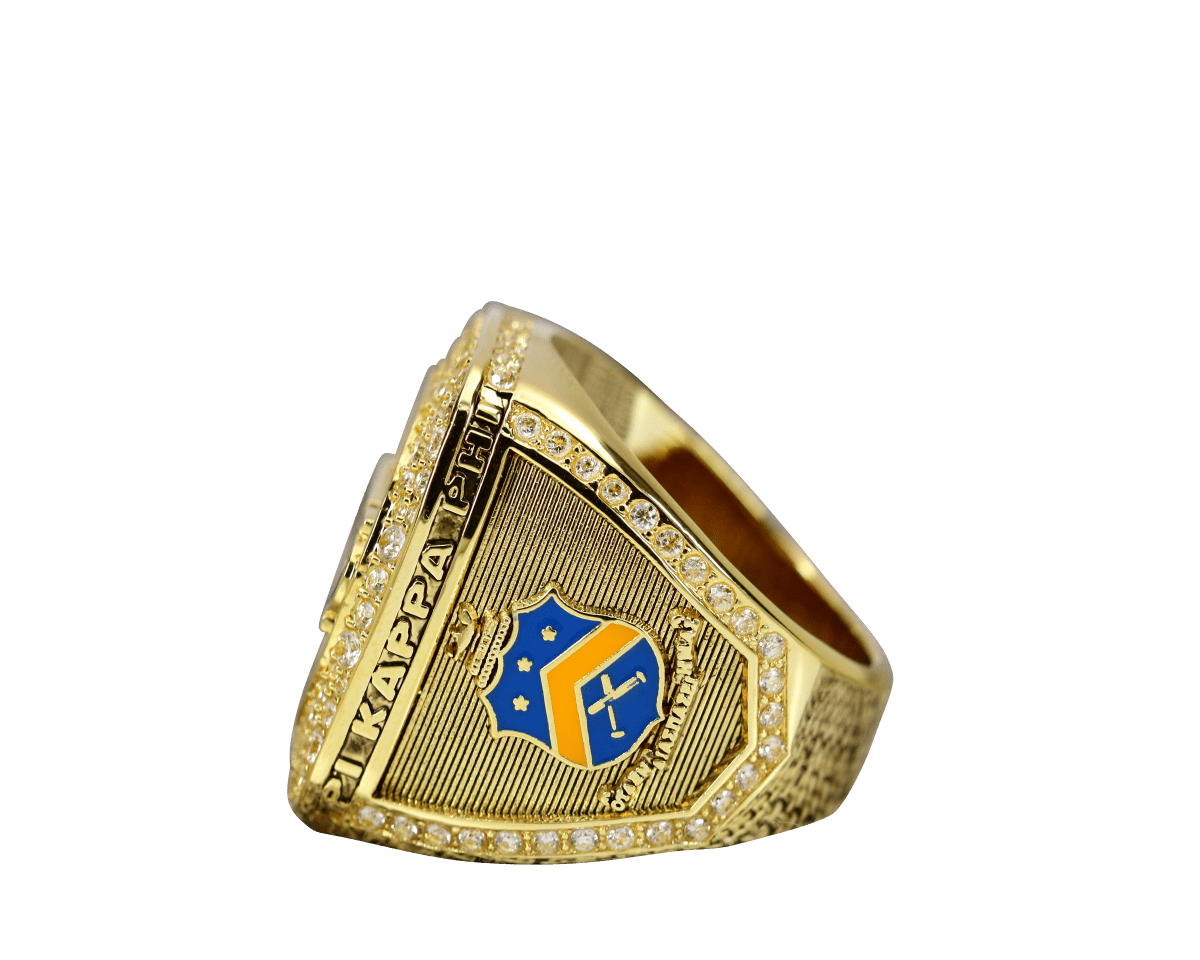 Pi Kappa Phi Fraternity Ring (ΠΚΦ) - Shine Series, Yellow Gold Face - fratrings