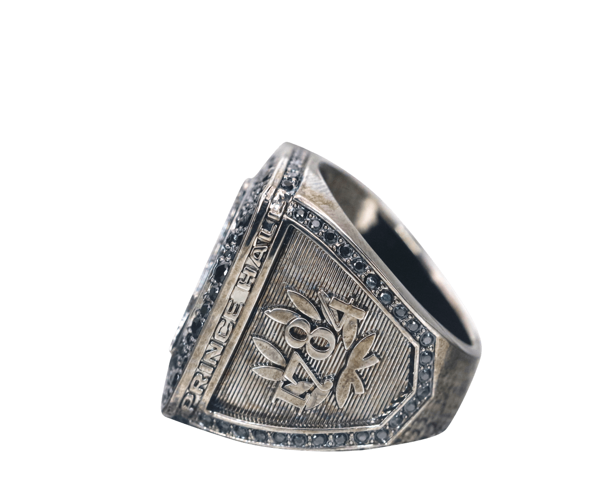 Prince Hall Freemasonry Fraternity Ring - Dark Shine Series - fratrings