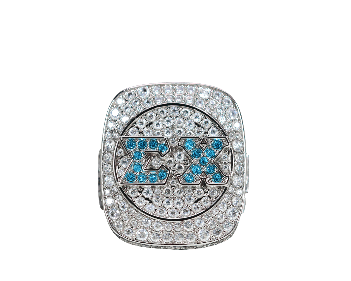 Sigma Chi Fraternity Ring (ΣΧ) - Shine Series, Silver - fratrings