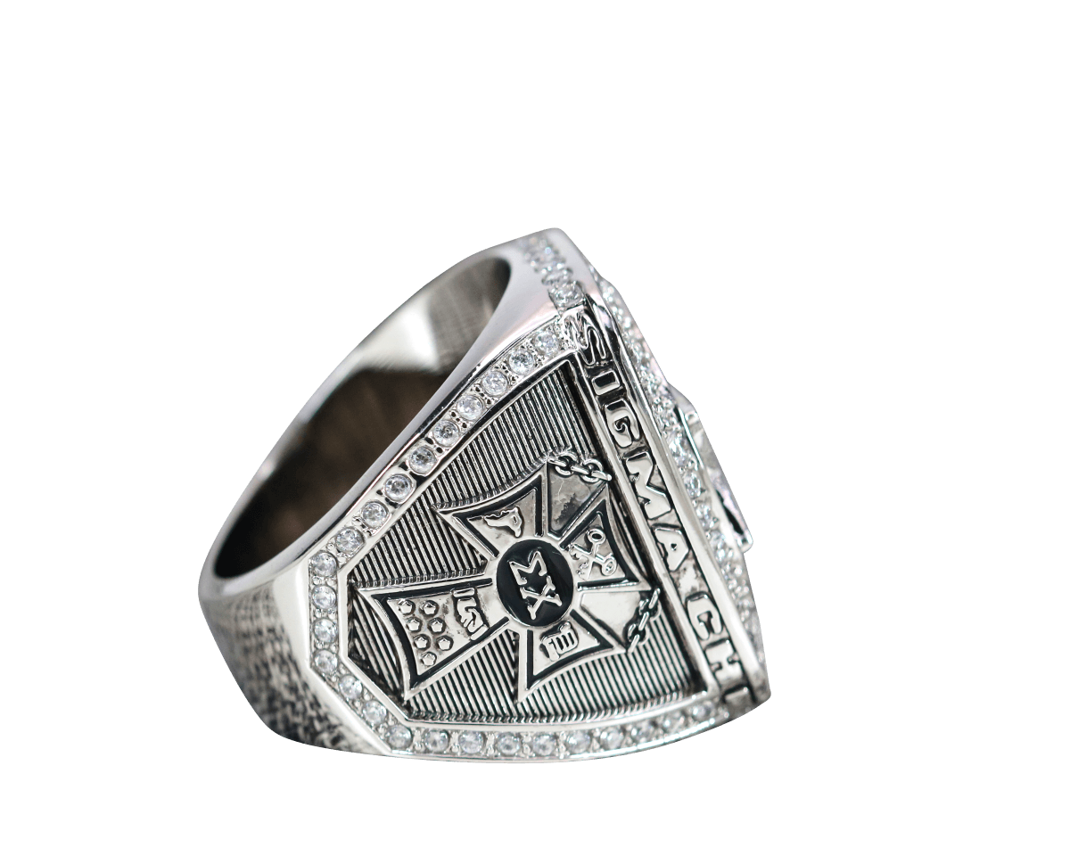 Sigma Chi Fraternity Ring (ΣΧ) - Shine Series, Silver - fratrings