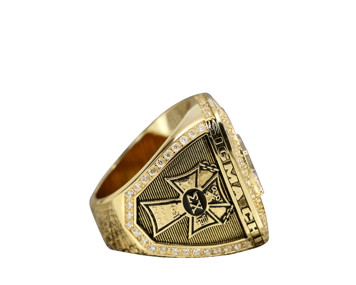 Sigma Chi Fraternity Ring (ΣΧ) - Shine Series, Yellow Gold Face - fratrings