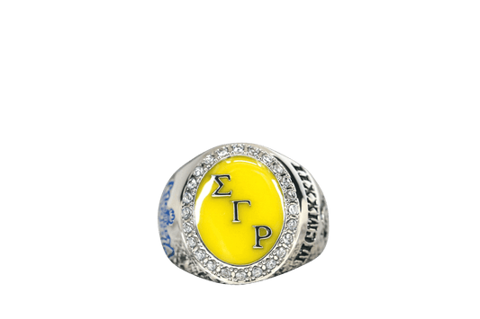 Sigma Gamma Rho Sorority Ring (ΣΓΡ) - Flower Series Special Edition Centennial Version - fratrings