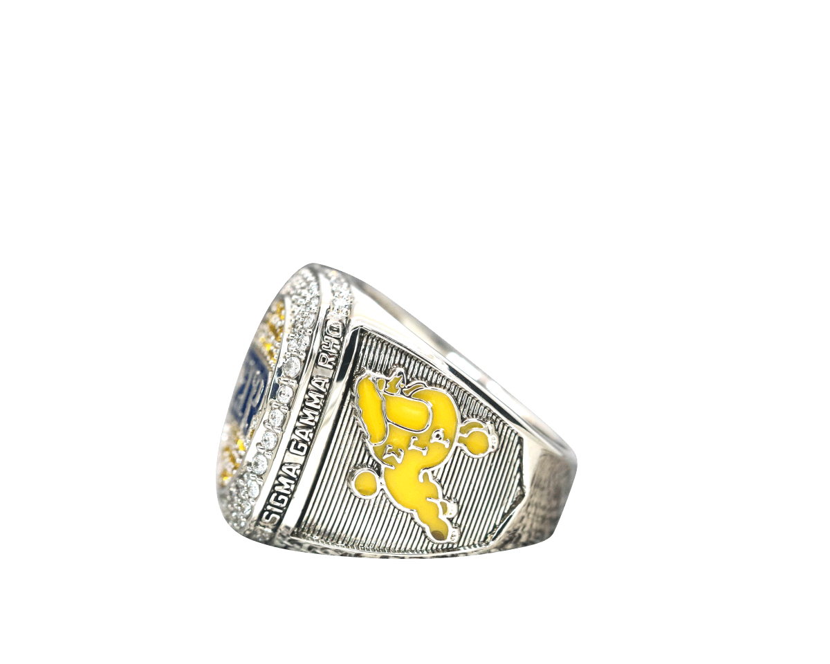 Sigma Gamma Rho Sorority Ring (ΣΓΡ) - Shine Series, Silver - fratrings