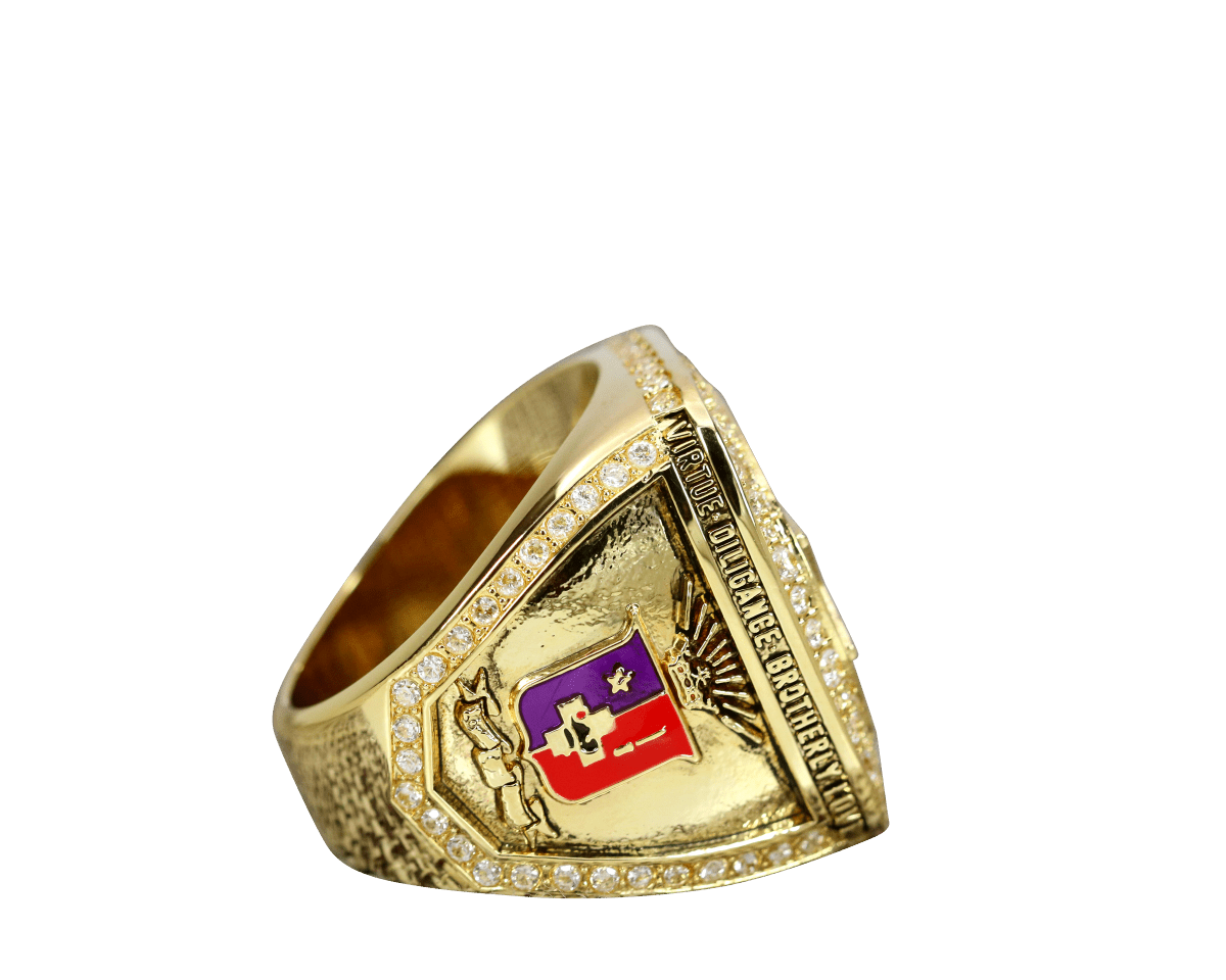 Sigma Phi Epsilon Fraternity Ring (ΣΦΕ) - Shine Series, Yellow Gold Face - fratrings