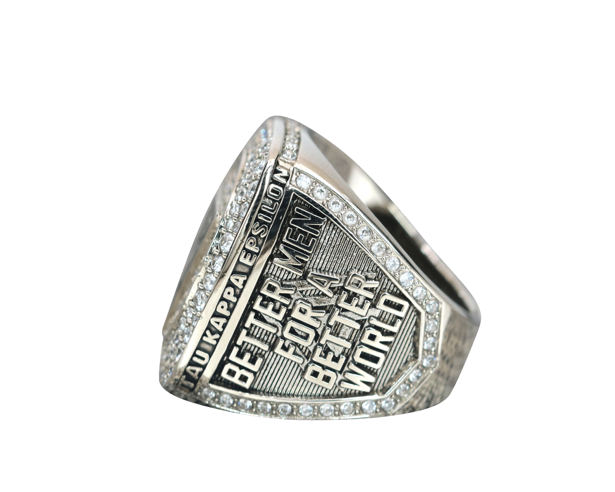 Tau Kappa Epsilon Fraternity Ring (ΤΚΕ) - Shine Series, Silver - fratrings