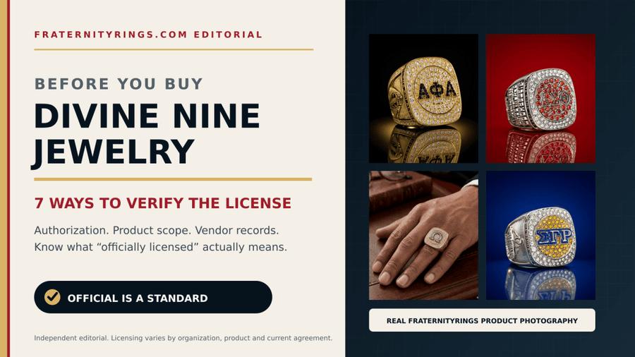 Before You Buy Divine Nine Jewelry: 7 Ways to Verify It’s Officially Licensed - fratrings