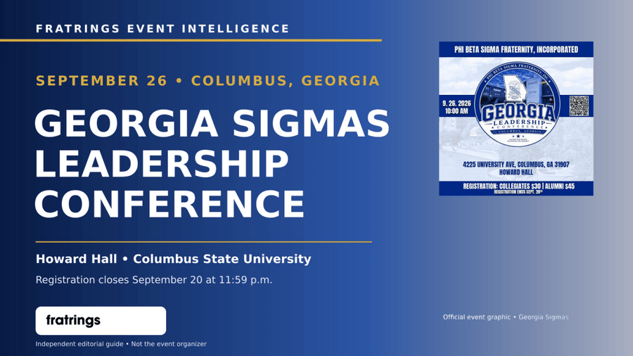 Phi Beta Sigma Georgia Leadership Conference 2026: Columbus Guide