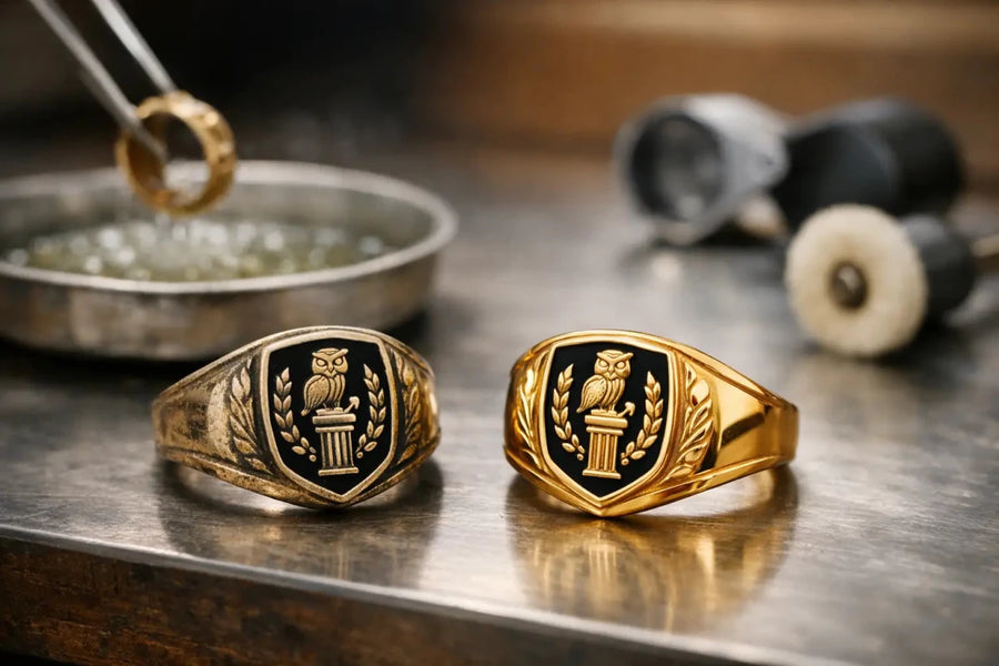What Is Lifetime Ring Replating for Greek Rings?