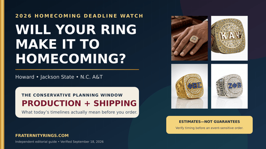 Will Your Ring Arrive Before Homecoming? The 2026 D9 Order-By Guide - fratrings