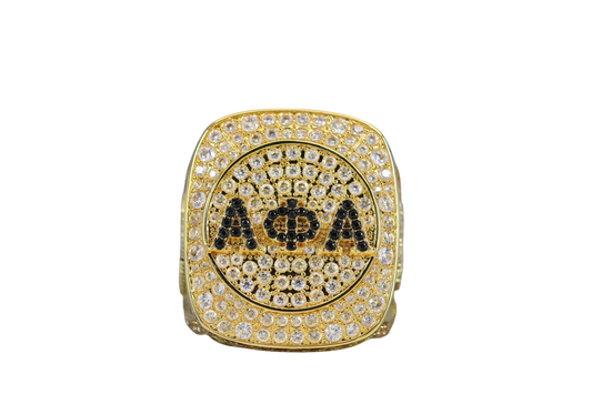 Alpha Phi Alpha Fraternity Ring (ΑΦΑ) - SPECIAL EDITION Shine Series, Gold
