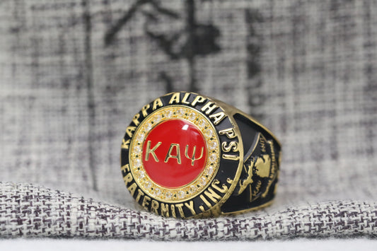 Kappa Alpha Psi Fraternity Ring (ΚΑΨ) - Classic Man Series SPECIAL EDITION Pontiac Alumni Chapter, Gold