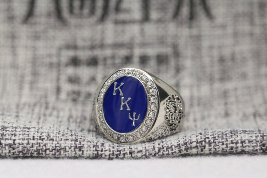 Kappa Kappa Psi Fraternity Ring (KKΨ) - Flower Series, Silver