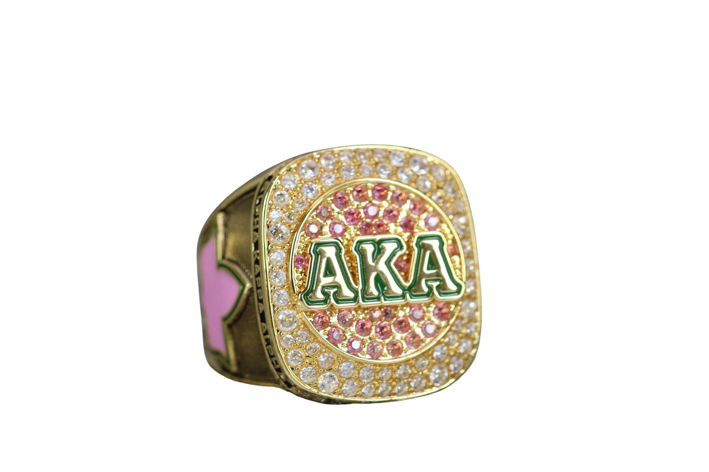 Alpha Kappa Alpha Sorority Ring (AKA) - SPECIAL EDITION Shine Series, Gold