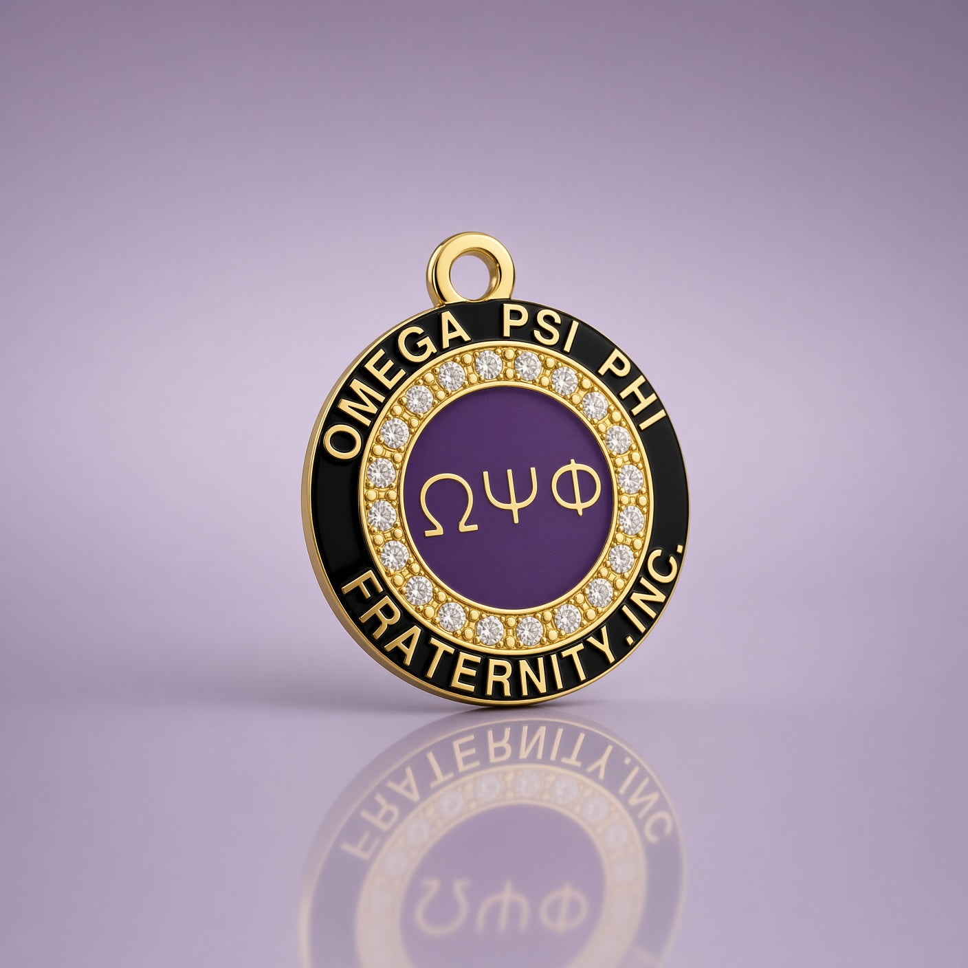 Omega Psi Phi Active Member Pendant Necklace