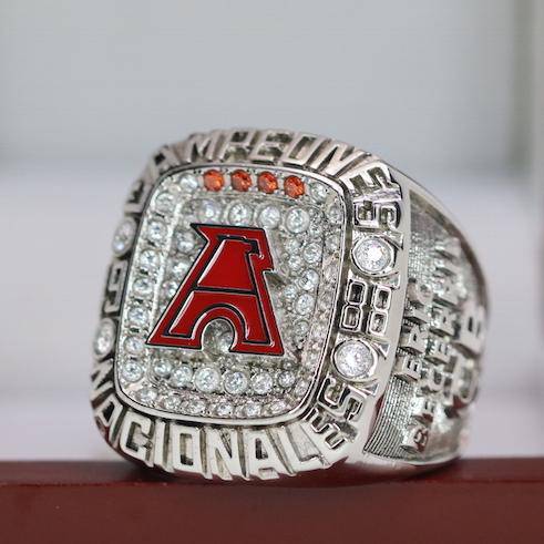 Águilas Blancas Conferencia Mayor Campeones Anillo (1988) - 18k Plated - fratrings