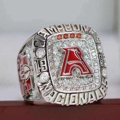 Águilas Blancas Conferencia Mayor Campeones Anillo (1988) - 18k Plated - fratrings