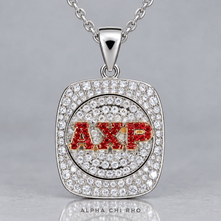 Alpha Chi Rho Official Series Pendant Necklace, Silver