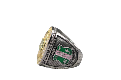 Alpha Kappa Alpha Sorority Ring (AKA) - Shine Series, Yellow Gold Face - fratrings