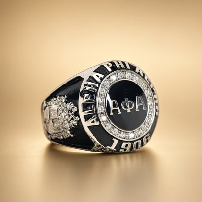 Alpha Phi Alpha Alumni Ring — Choose Your Finish - fratrings