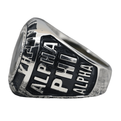 Alpha Phi Alpha Fraternity Ring (ΑΦΑ) - Classic Man Series, Dual Finish - fratrings