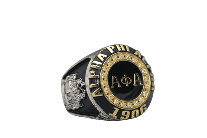 Alpha Phi Alpha Fraternity Ring (ΑΦΑ) - Classic Man Series, Dual Finish - fratrings