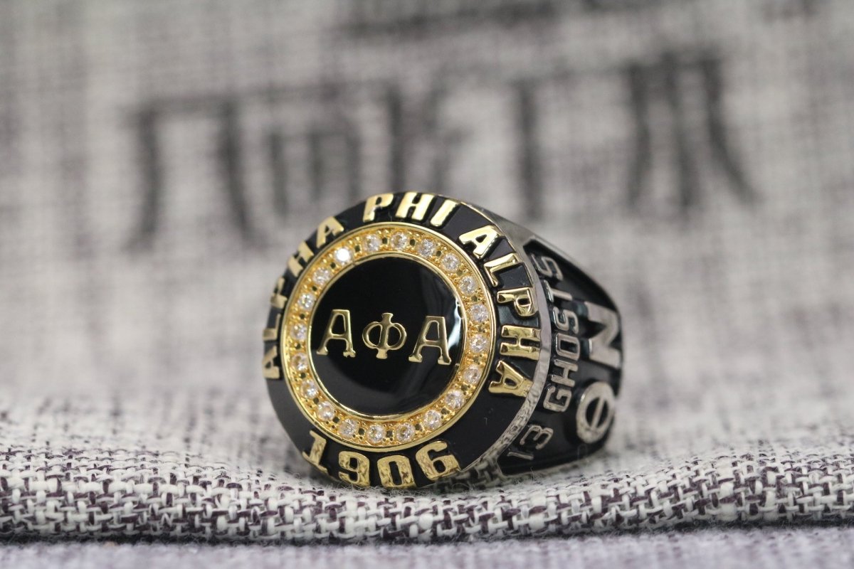 Alpha Phi Alpha Fraternity Ring (ΑΦΑ) - Classic Man Series, Yellow Gold Face - fratrings