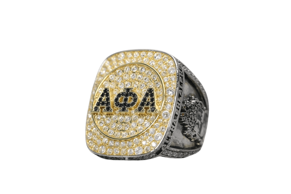 Official Alpha Phi Alpha Fraternity Ring - Dual Finish