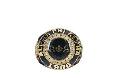 Alpha Phi Alpha Fraternity Ring (ΑΦΑ) - SPECIAL EDITION Classic Man Series, Gold - fratrings