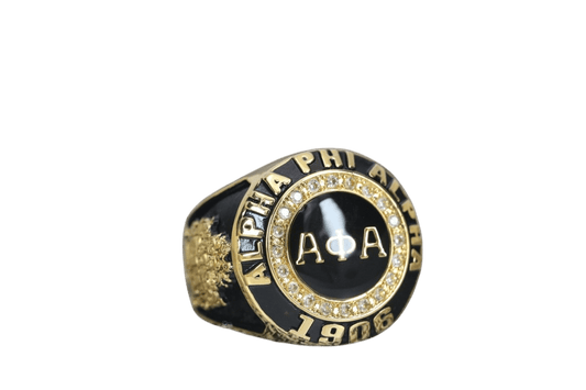 Alpha Phi Alpha Fraternity Ring (ΑΦΑ) - SPECIAL EDITION Classic Man Series, Gold - fratrings