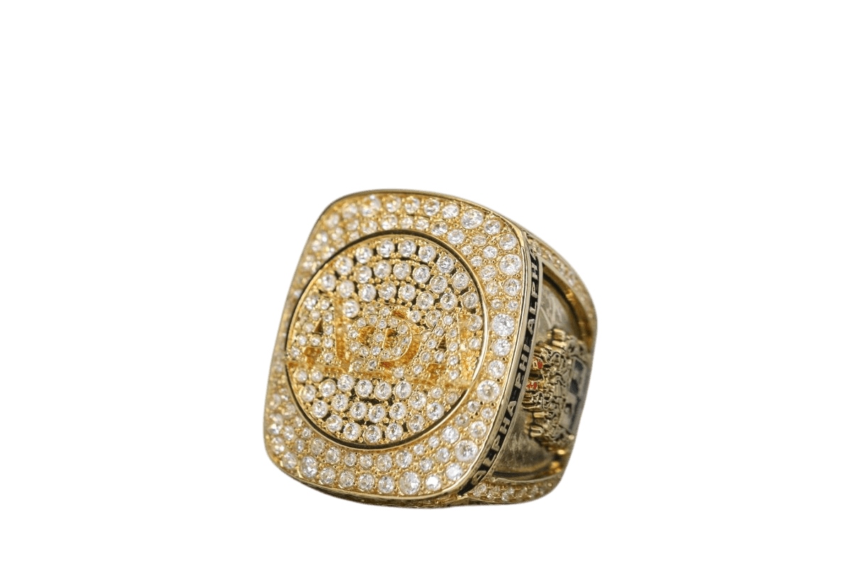 Alpha Phi Alpha Fraternity Ring (ΑΦΑ) - SPECIAL EDITION Shine Series, Gold - fratrings