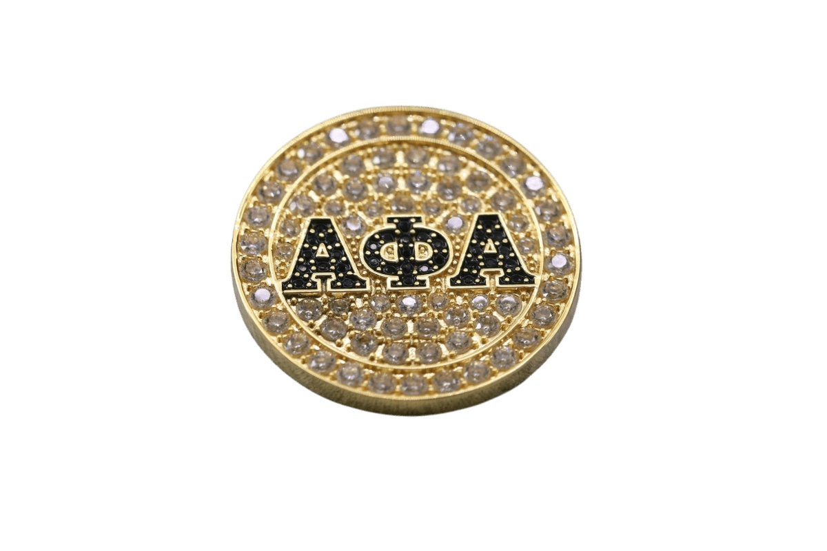 Alpha Phi Alpha Lapel Pin (ΑΦΑ) - PREMIUM Alumni Pin, Shine Series - fratrings