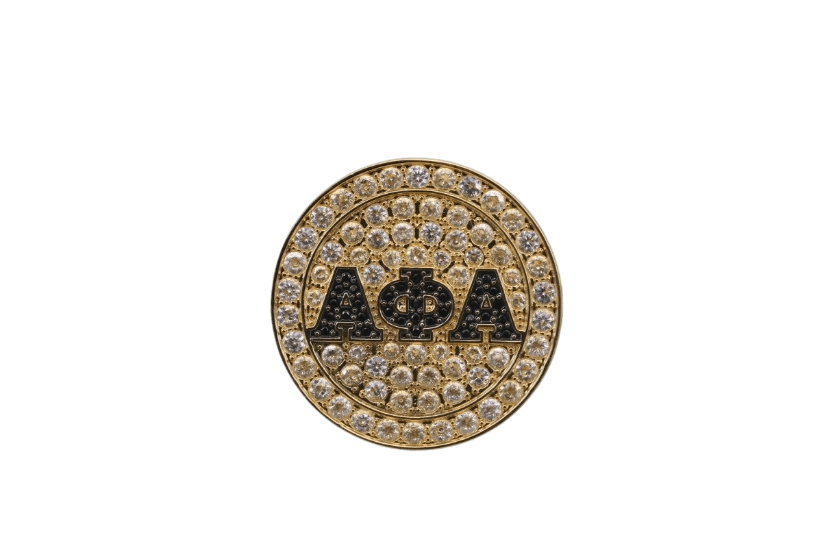 Alpha Phi Alpha Lapel Pin (ΑΦΑ) - PREMIUM Alumni Pin, Shine Series - fratrings