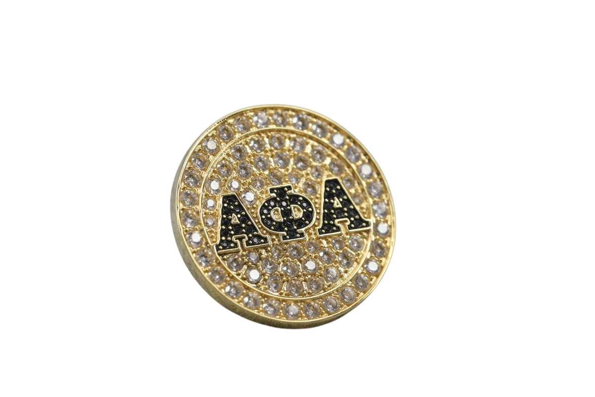 Alpha Phi Alpha Lapel Pin (ΑΦΑ) - PREMIUM Alumni Pin, Shine Series - fratrings