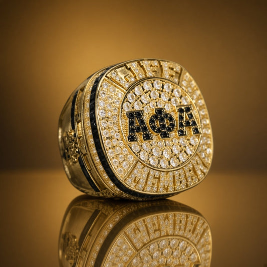 Alpha Phi Alpha Life Member Ring, Gold - fratrings