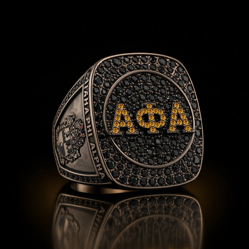 Alpha Phi Alpha Official Series Ring, Black