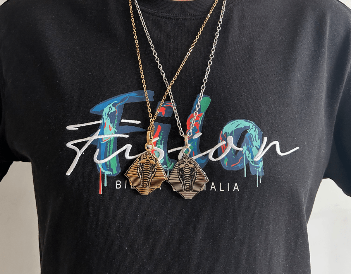 Alpha Phi Alpha Pendant Necklace (ΑΦΑ) - The Sphinx - LIMITED EDITION, Gold - fratrings