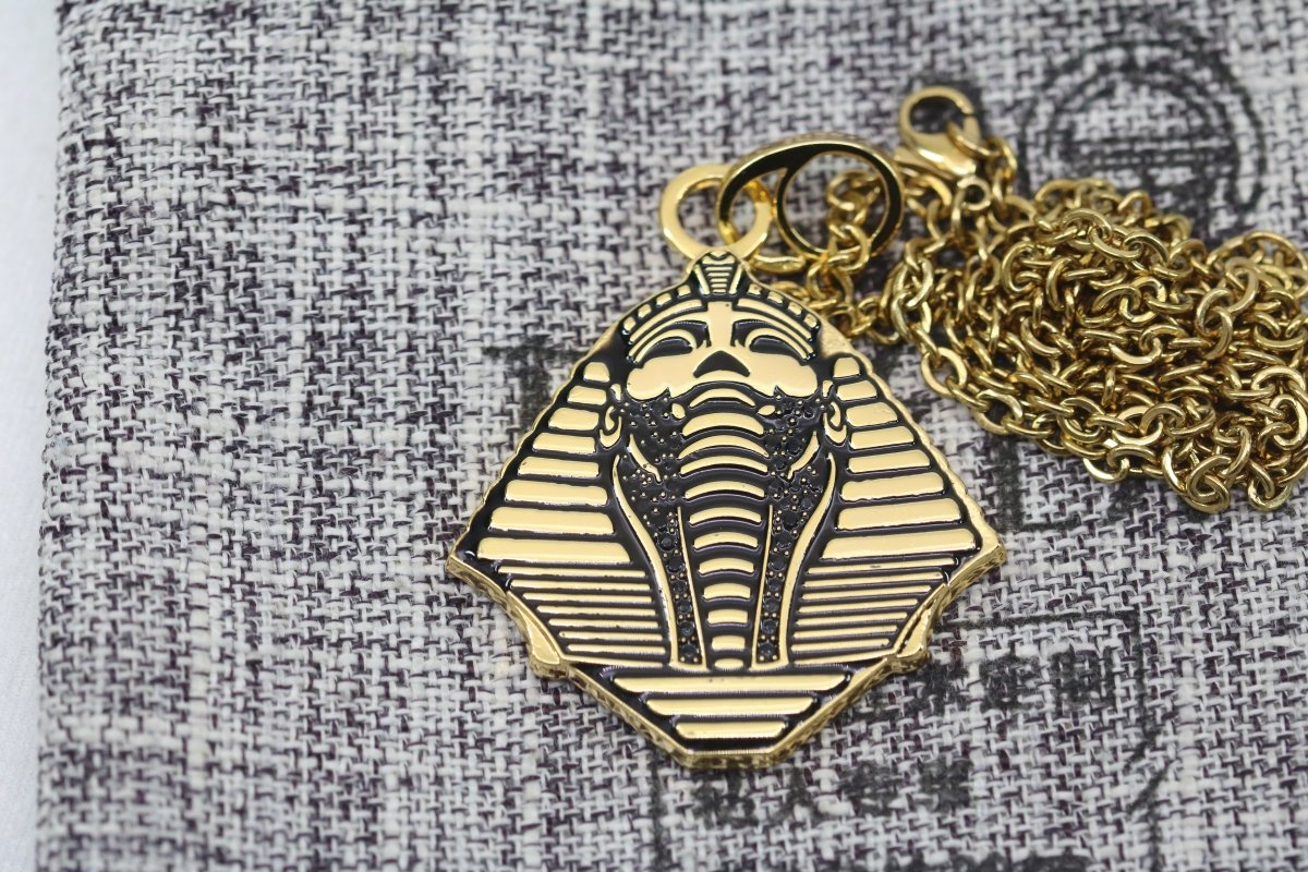 Alpha Phi Alpha Pendant Necklace (ΑΦΑ) - The Sphinx - LIMITED EDITION, Gold - fratrings