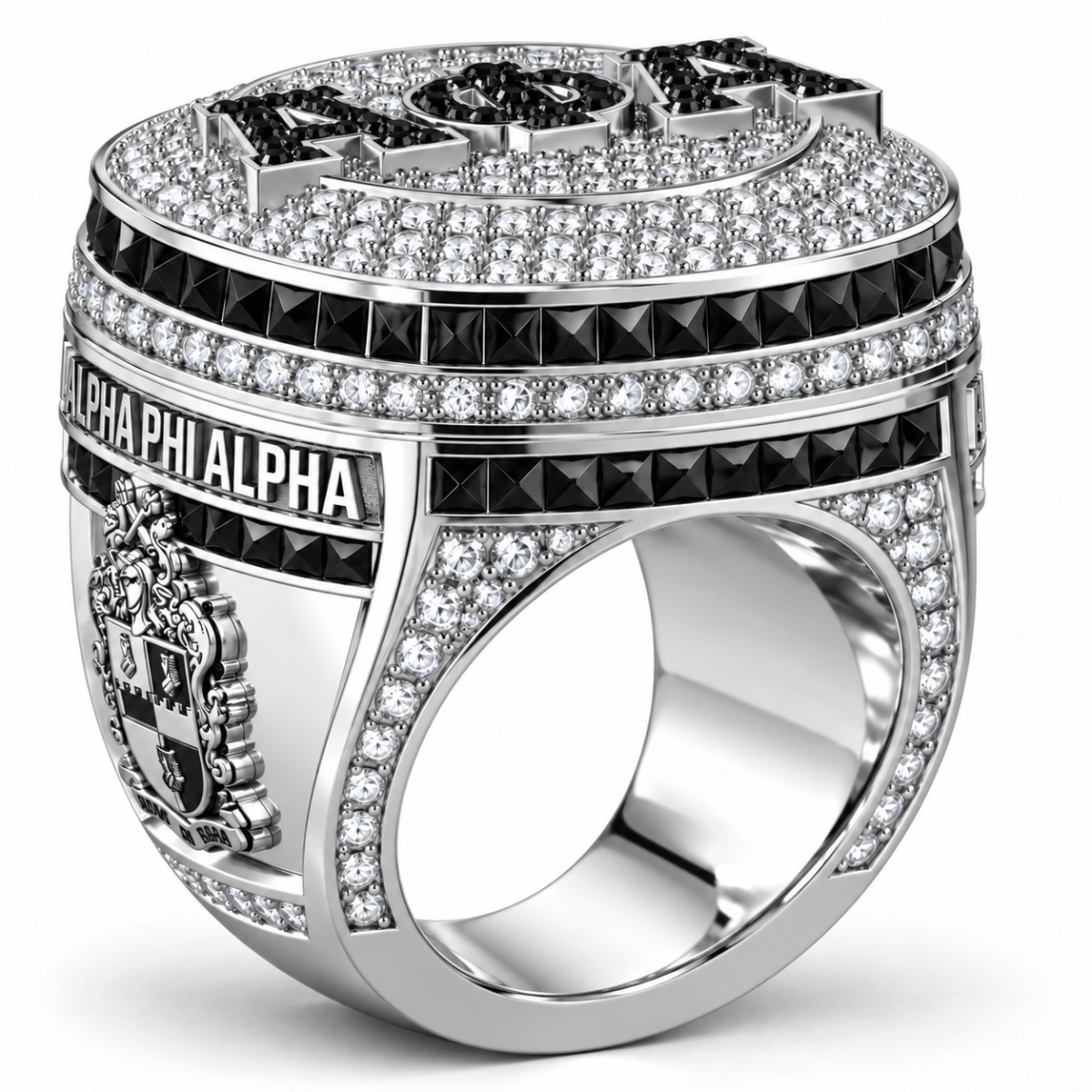 Alpha Phi Alpha XL Official Ring — Choose Your Plating - fratrings