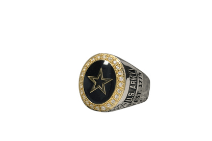 Army Star Military Ring for U.S. Army Members (Female) - fratrings
