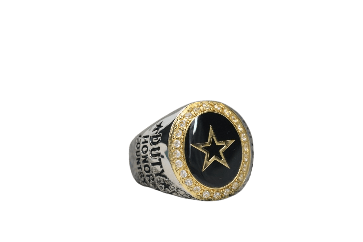 Army Star Military Ring for U.S. Army Members (Female) - fratrings