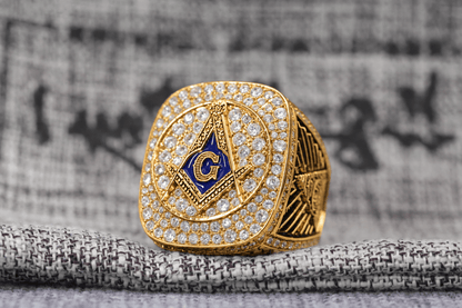 Blue Lodge Masonic Ring — Official Series, Gold Plated - fratrings