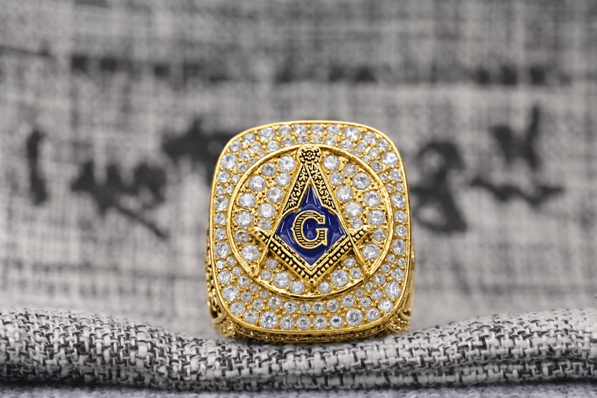 Blue Lodge Masonic Ring — Official Series, Gold Plated - fratrings