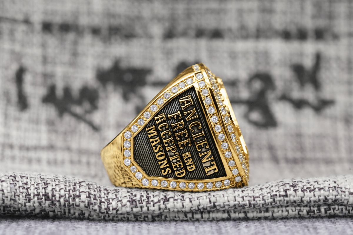 Blue Lodge Masonic Ring — Official Series, Gold Plated - fratrings