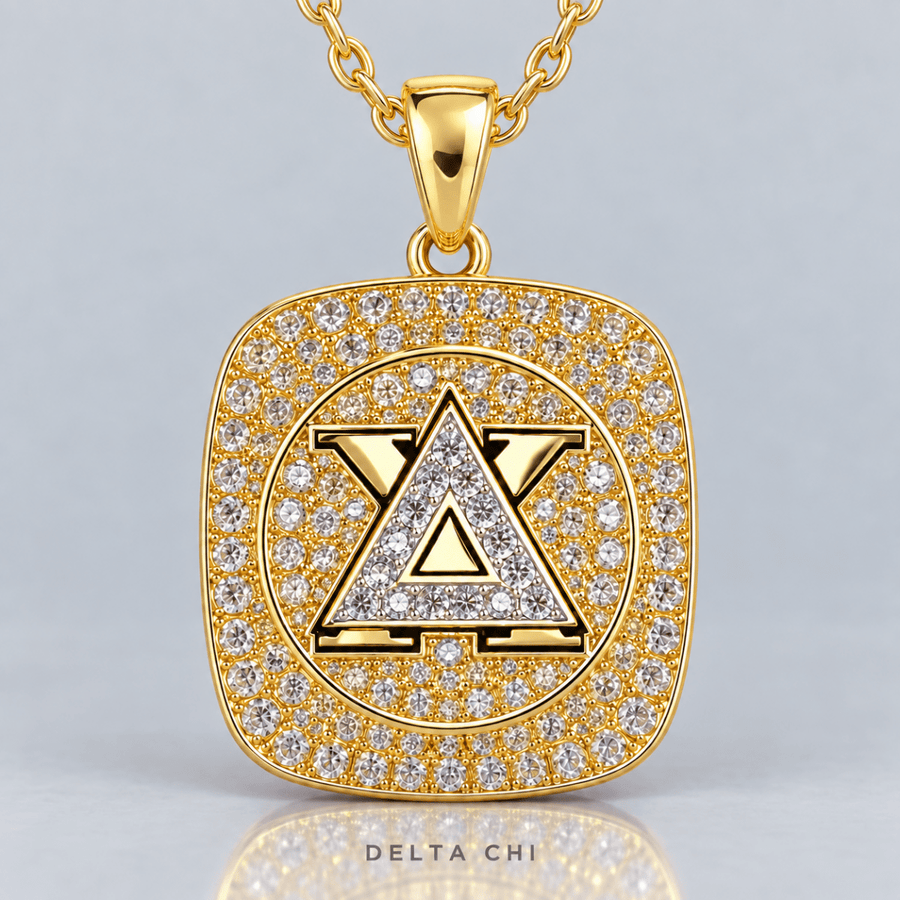 Delta Chi Official Series Pendant Necklace, Gold