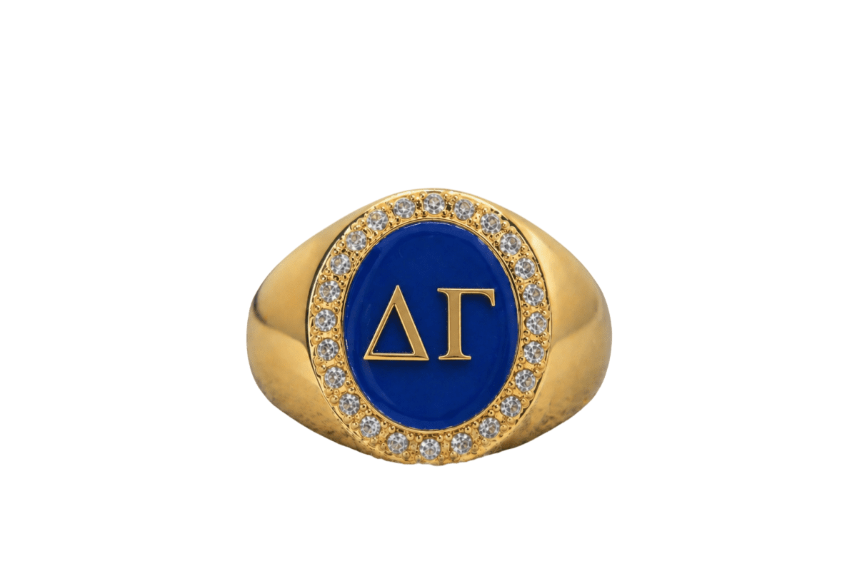 Delta Gamma Halo Series Ring — ΔΓ