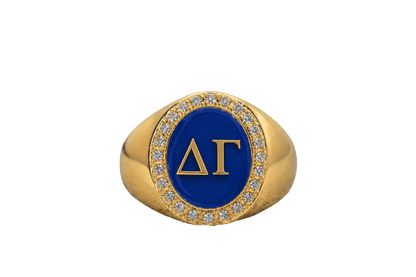 Delta Gamma Sorority Ring (ΔΓ) - Halo Series - fratrings